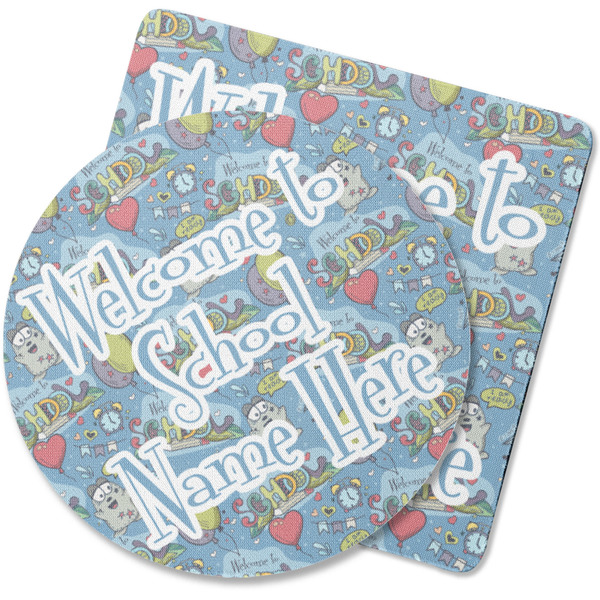 Custom Welcome to School Rubber Backed Coaster (Personalized)