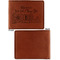 Welcome to School Cognac Leatherette Bifold Wallets - Front and Back Single Sided - Apvl