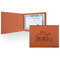 Welcome to School Leatherette Certificate Holder - Front (Personalized)