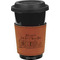 Welcome to School Cognac Leatherette Mug Sleeve - Front