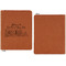 Welcome to School Cognac Leatherette Zipper Portfolios with Notepad - Single Sided - Apvl