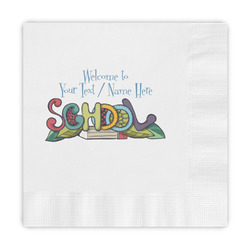 Welcome to School Embossed Decorative Napkins (Personalized)