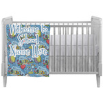 Welcome to School Crib Comforter / Quilt (Personalized)
