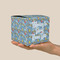 Welcome to School Cube Favor Gift Box - On Hand - Scale View