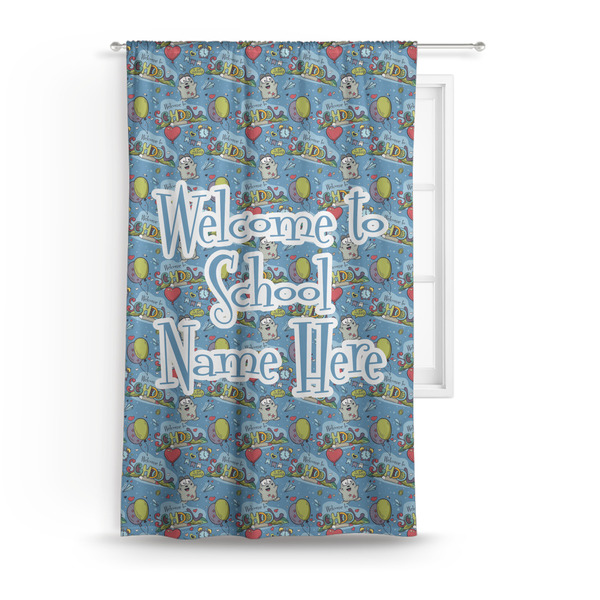 Custom Welcome to School Curtain - 50"x84" Panel (Personalized)