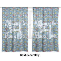 Welcome to School Curtain Panel - Custom Size (Personalized)