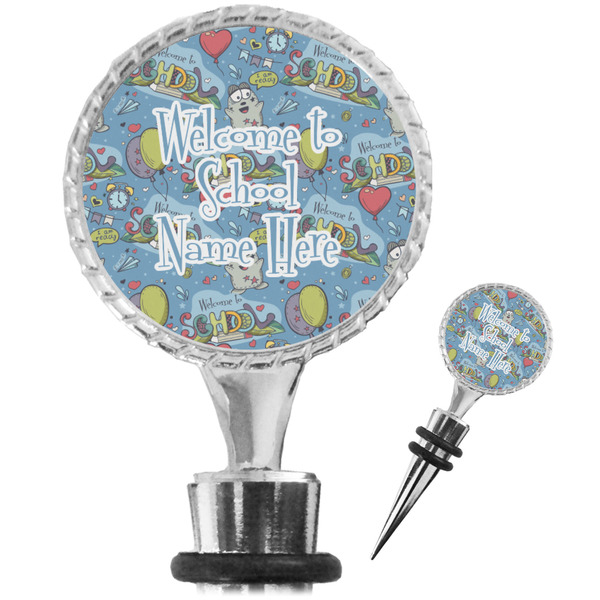 Custom Welcome to School Wine Bottle Stopper (Personalized)