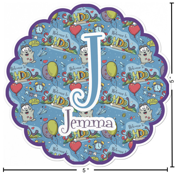 Welcome to School Custom Shape Iron On Patches - L - APPROVAL