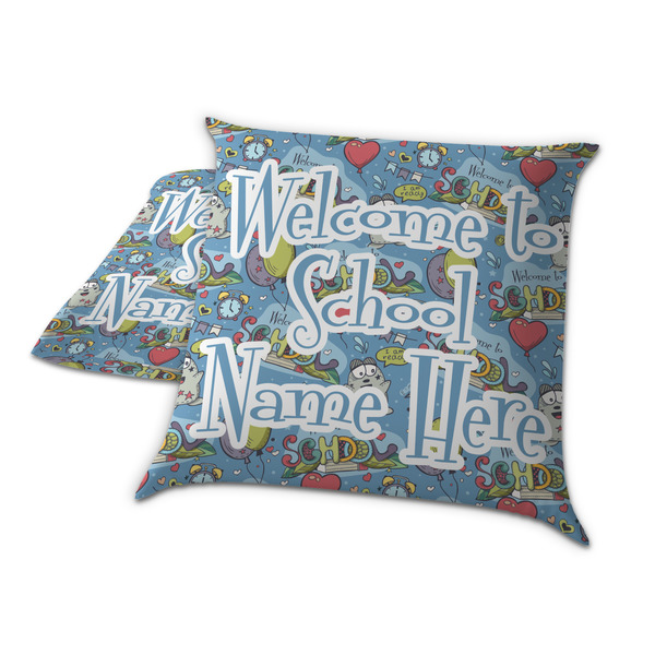 Welcome to School Decorative Pillow Case - TWO