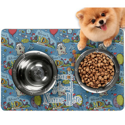 Welcome to School Dog Food Mat - Small w/ Name or Text