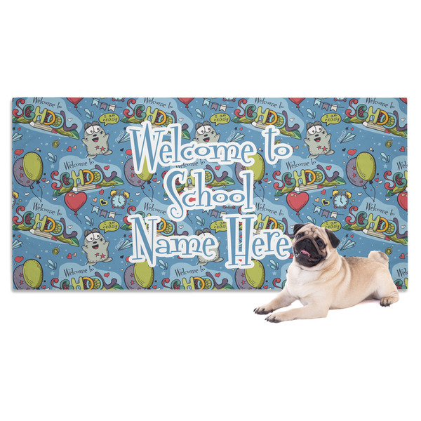 Custom Welcome to School Dog Towel (Personalized)