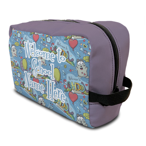 Custom Welcome to School Toiletry Bag / Dopp Kit (Personalized)