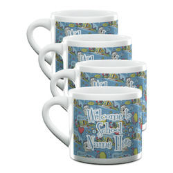 Welcome to School Double Shot Espresso Cups - Set of 4 (Personalized)