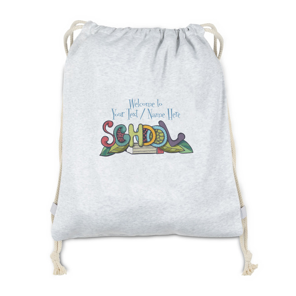 Custom Welcome to School Drawstring Backpack - Sweatshirt Fleece (Personalized)