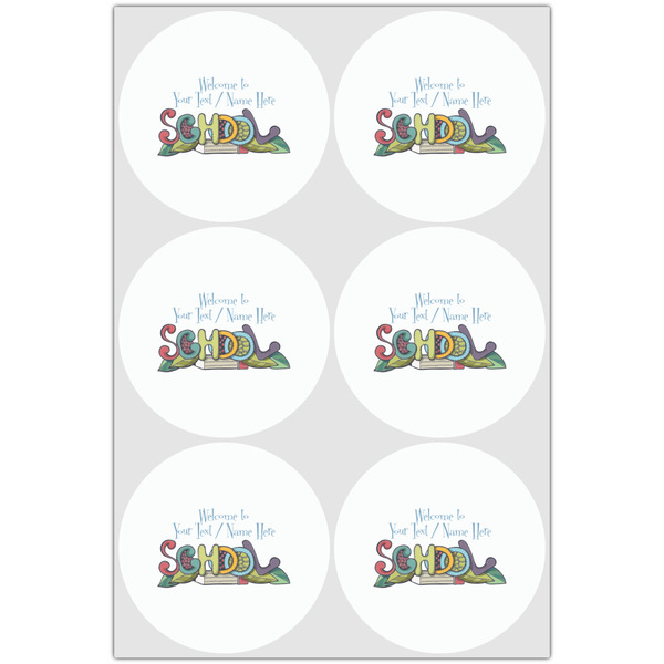 Welcome to School Drink Topper - Large - Set of 6