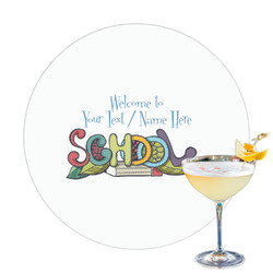 Welcome to School Printed Drink Topper - 3.25" (Personalized)
