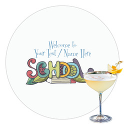 Welcome to School Printed Drink Topper - 3.5" (Personalized)