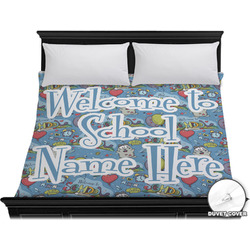 Welcome to School Duvet Cover - King (Personalized)