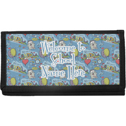 Welcome to School Canvas Checkbook Cover (Personalized)