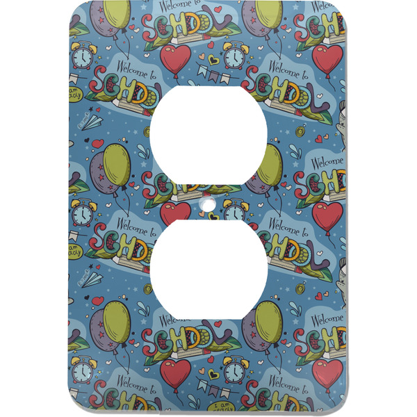 Custom Welcome to School Electric Outlet Plate