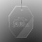 Welcome to School Engraved Glass Ornament - Octagon (Personalized)