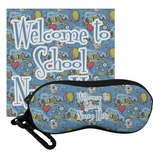 Custom Welcome to School Eyeglass Case & Cloth (Personalized)