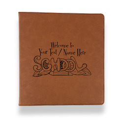 Welcome to School Leather Binder - 1" - Rawhide (Personalized)