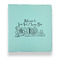 Welcome to School Leather Binder - 1" - Teal (Personalized)
