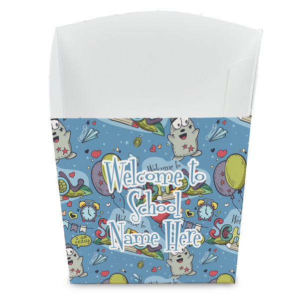 Custom Welcome to School French Fry Favor Boxes (Personalized)