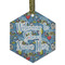 Welcome to School Frosted Glass Ornament - Hexagon