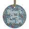 Welcome to School Frosted Glass Ornament - Round