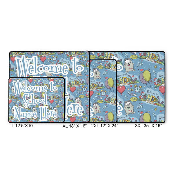 Welcome to School Gaming Mats - SIZE CHART