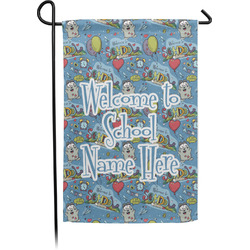 Welcome to School Small Garden Flag - Single Sided w/ Name or Text