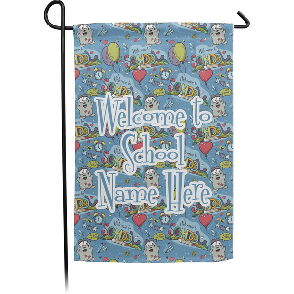 Custom Welcome to School Garden Flag (Personalized)