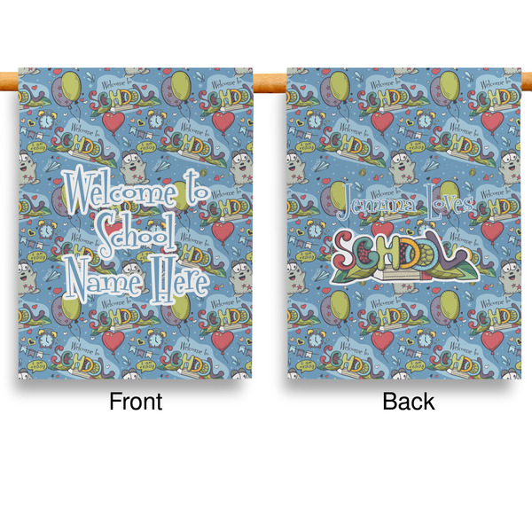 Welcome to School Garden Flags - Large - Double Sided - APPROVAL
