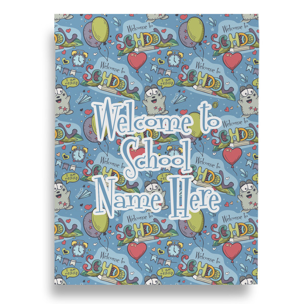 Welcome to School Garden Flags - Large - Double Sided - FRONT
