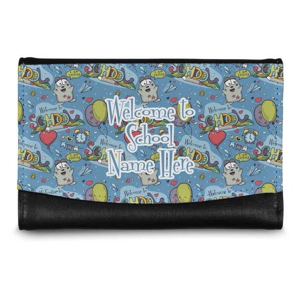 Custom Welcome to School Genuine Leather Women's Wallet - Small (Personalized)