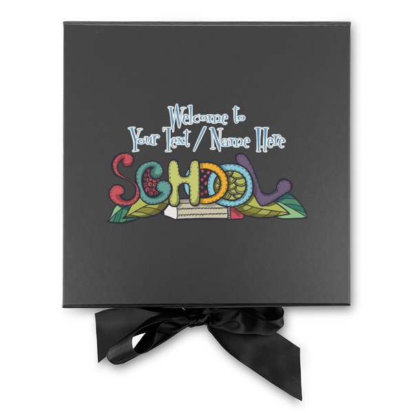 Welcome to School Gift Boxes with Magnetic Lid - Black - Approval