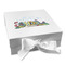 Welcome to School Gift Boxes with Magnetic Lid - White - Front