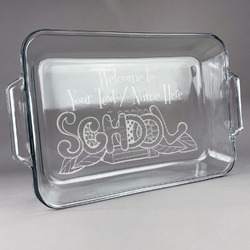 Welcome to School Glass Baking Dish with Truefit Lid - 13in x 9in (Personalized)