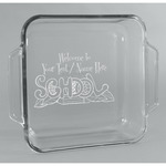 Welcome to School Glass Cake Dish - 8in x 8in (Personalized)