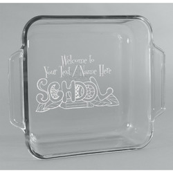 Welcome to School Glass Cake Dish - 8in x 8in (Personalized)