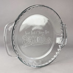 Welcome to School Glass Pie Dish - 9.5in Round (Personalized)