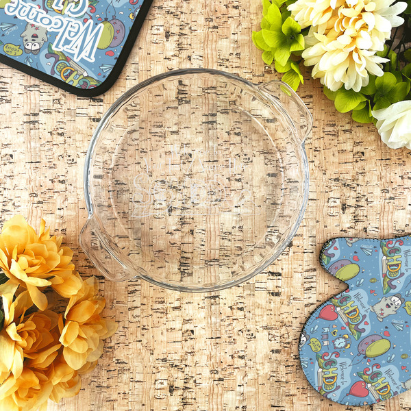 Welcome to School Glass Pie Dish - LIFESTYLE