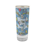 Welcome to School 2 oz Shot Glass - Glass with Gold Rim (Personalized)