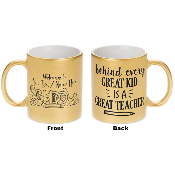 Welcome to School Gold Mug - Apvl