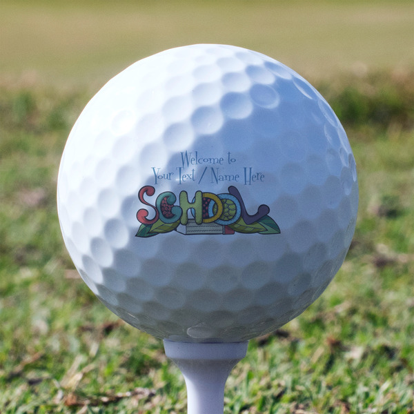 Welcome to School Golf Ball - Non-Branded - Tee