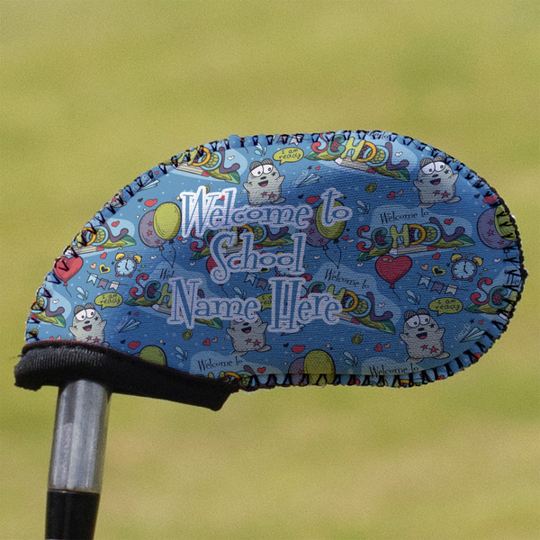 Custom Welcome to School Golf Club Iron Cover (Personalized)