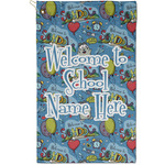 Welcome to School Golf Towel - Poly-Cotton Blend - Small w/ Name or Text