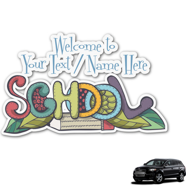 Custom Welcome to School Graphic Car Decal (Personalized)
